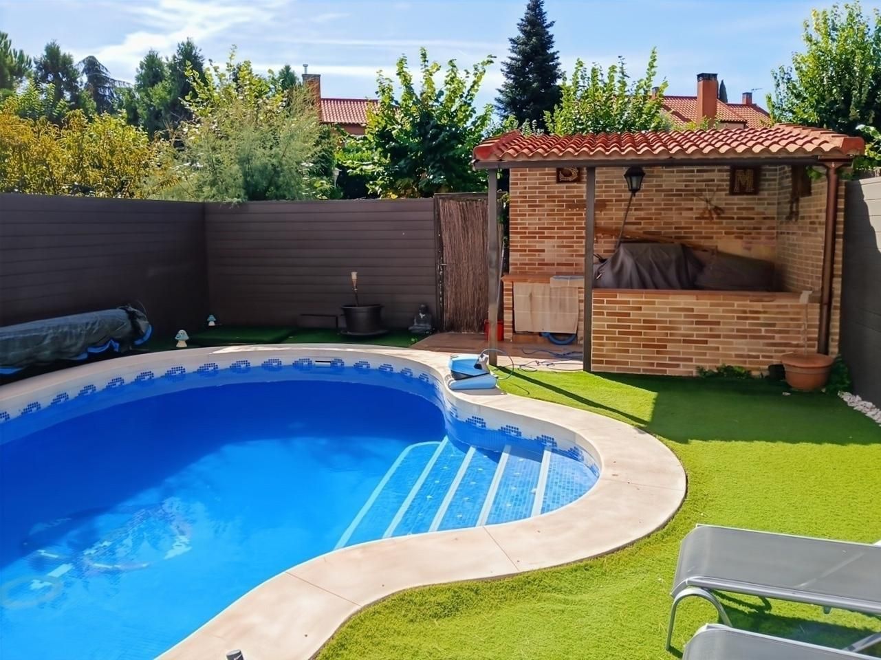 Piscina de Casa adosada en venta en Rivas-Vaciamadrid con Aire acondicionado, Calefacción y Parquet