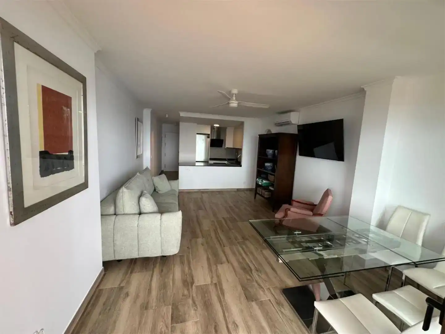 Living room of Flat for rent in Altea  with Air Conditioner, Swimming Pool and Balcony