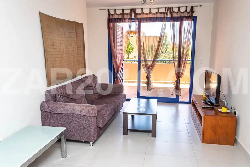 Sala d'estar de Apartament en venda en Mojácar amb Aire condicionat, Terrassa i Traster