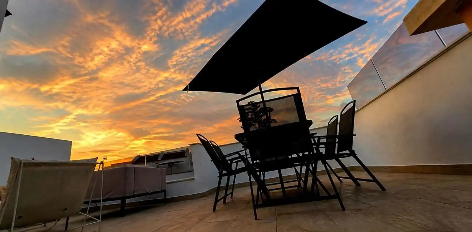 Terrace of Detached homes for rent in Torrevieja  with Air Conditioner, Heating and Terrace