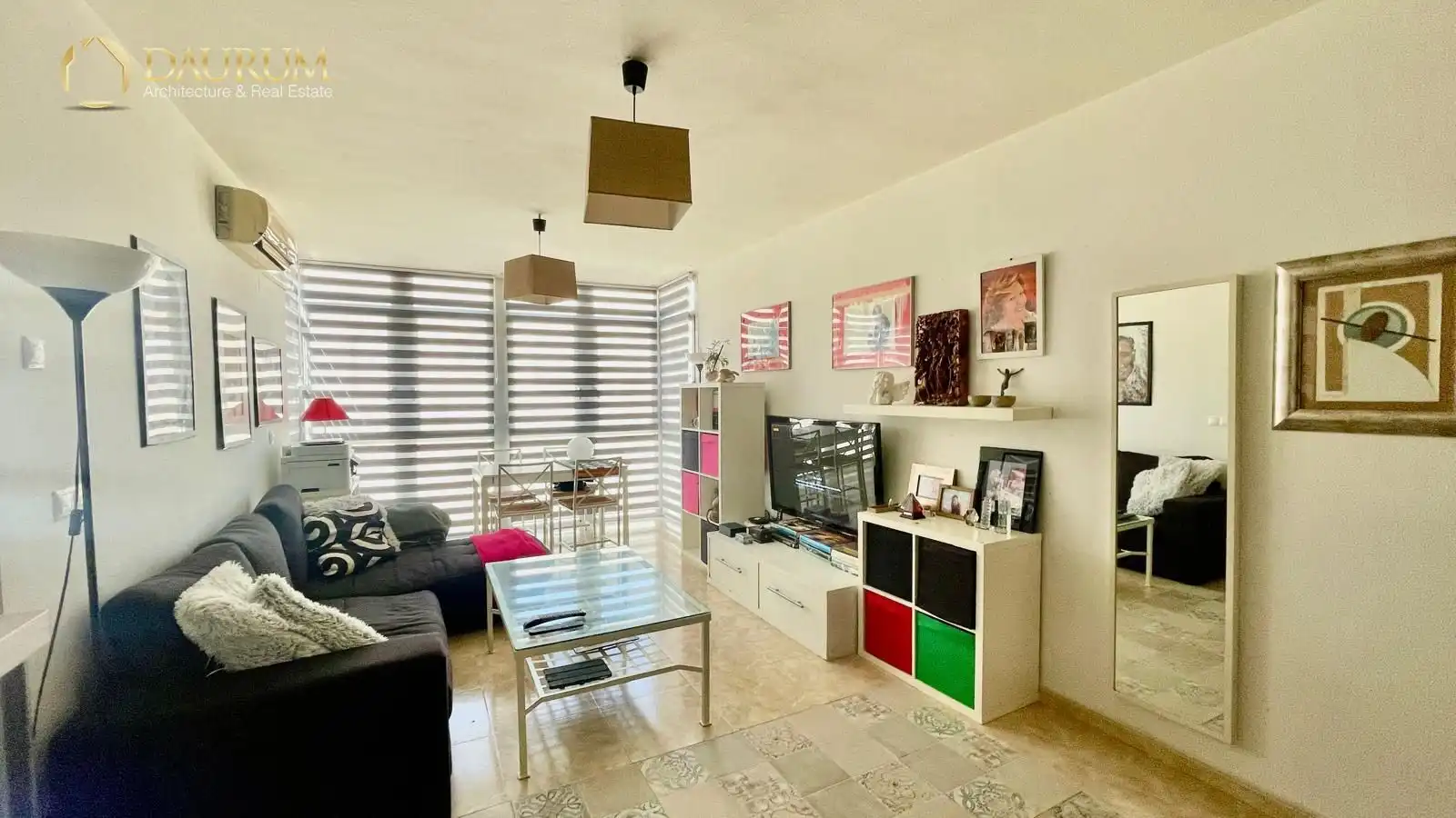Living room of Attic for sale in Elche / Elx  with Air Conditioner, Terrace and Furnished