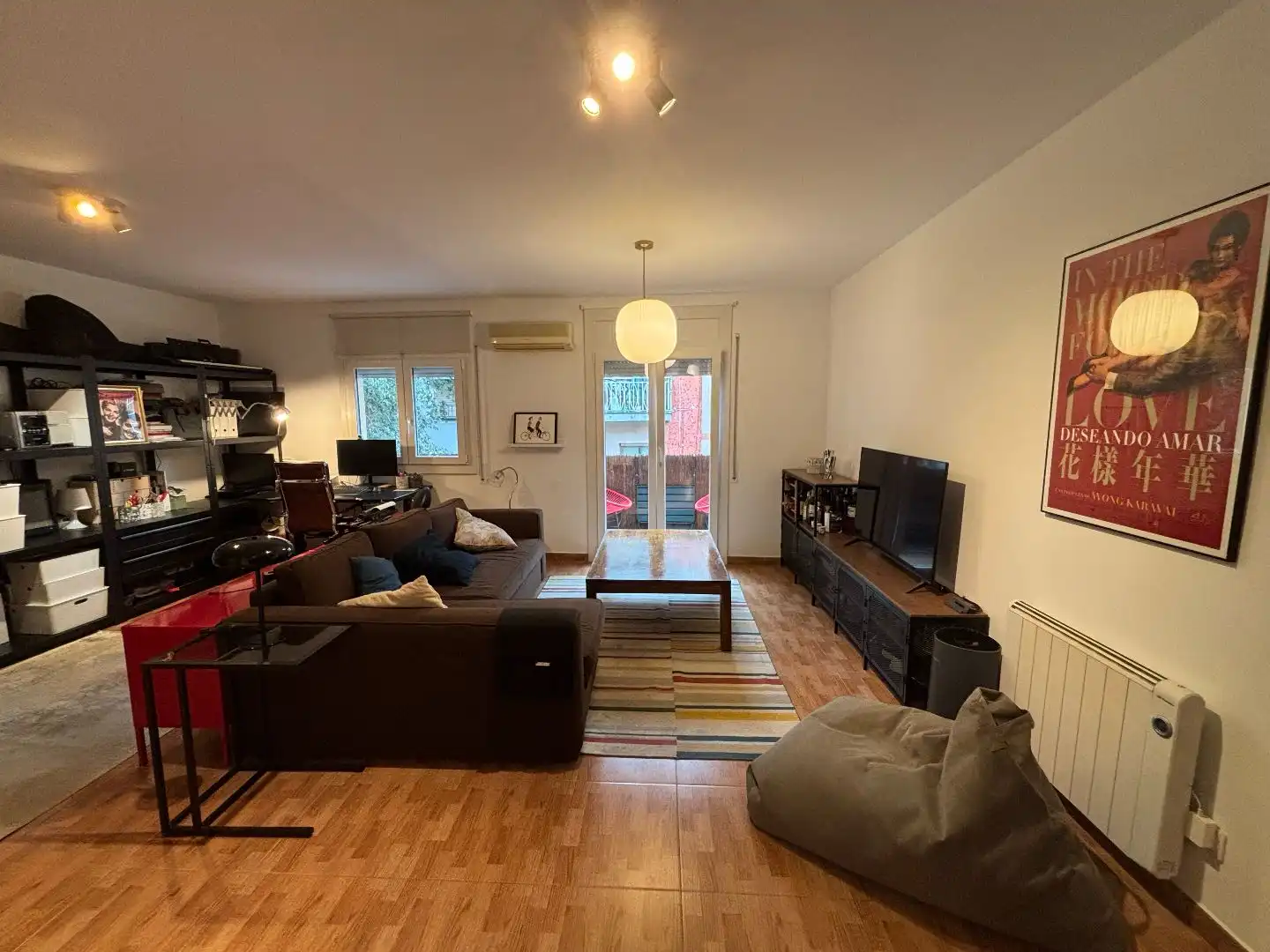 Sala d'estar de Pis en venda en  Barcelona Capital amb Aire condicionat, Terrassa i Balcó