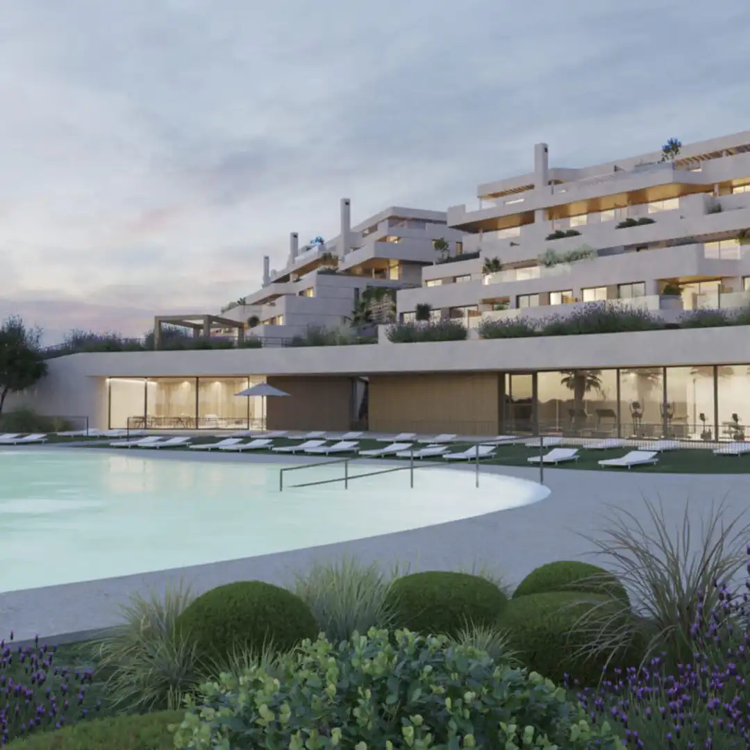 Vista exterior de Apartament en venda en La Línea de la Concepción amb Aire condicionat, Jardí privat i Terrassa