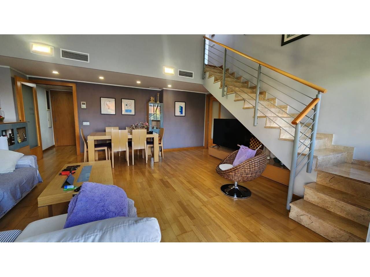 Living room of Attic for sale in Sant Boi de Llobregat  with Air Conditioner, Heating and Terrace