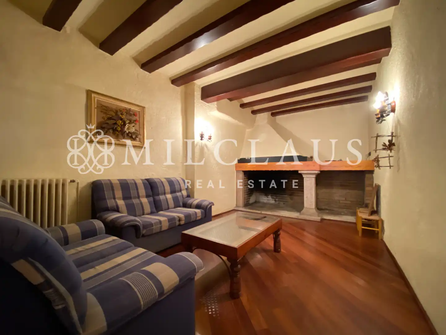 Sala d'estar de Casa o xalet de lloguer en Talamanca amb Calefacció, Parquet i Forn