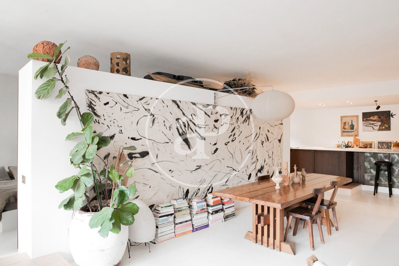 Sala d'estar de Pis en venda en  Barcelona Capital amb Calefacció, Terrassa i Moblat