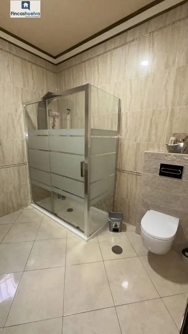 Bathroom of Houses for sale in Moguer  with Private garden, Terrace and Storage room