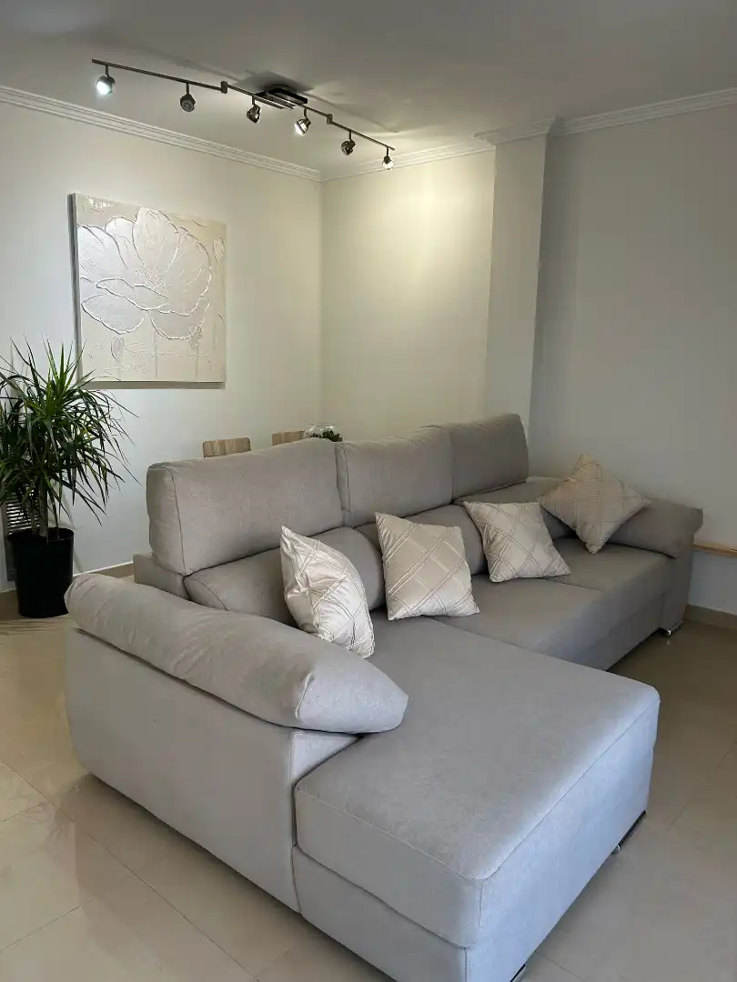 Sala d'estar de Pis de lloguer en Castell d'Aro, Platja d'Aro i s'Agaró amb Aire condicionat, Calefacció i Jardí privat