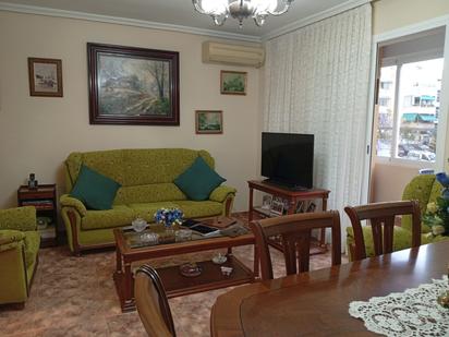 Living room of Flat to rent in  Madrid Capital  with Air Conditioner, Heating and Terrace