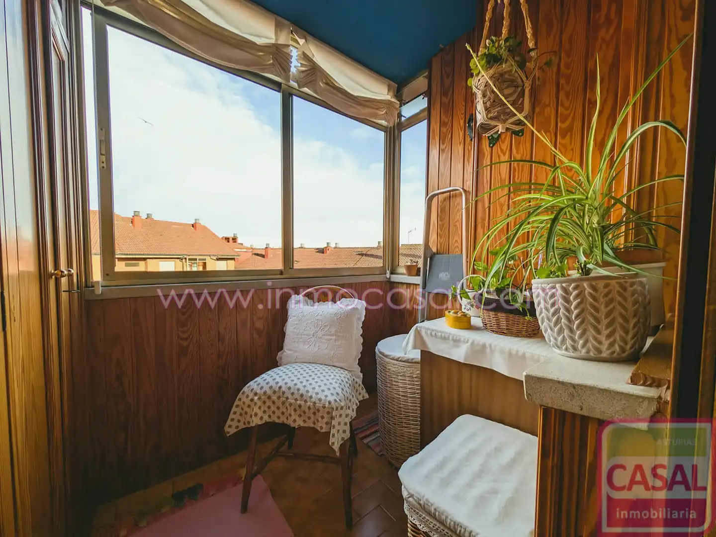 Balcony of Flat for rent in Avilés  with Heating, Terrace and Storage room