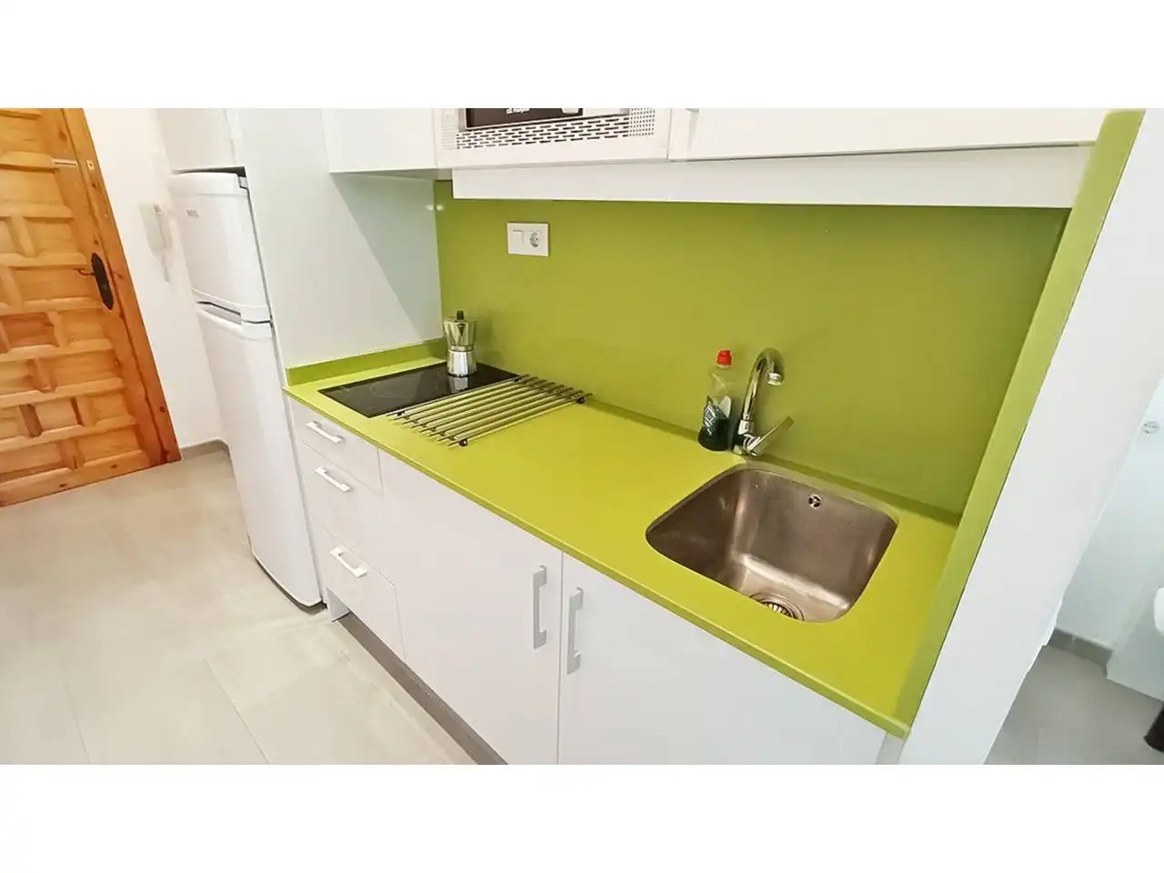 Cocina de Estudio en venta en Peñíscola / Peníscola con Terraza, Amueblado y Piscina comunitaria