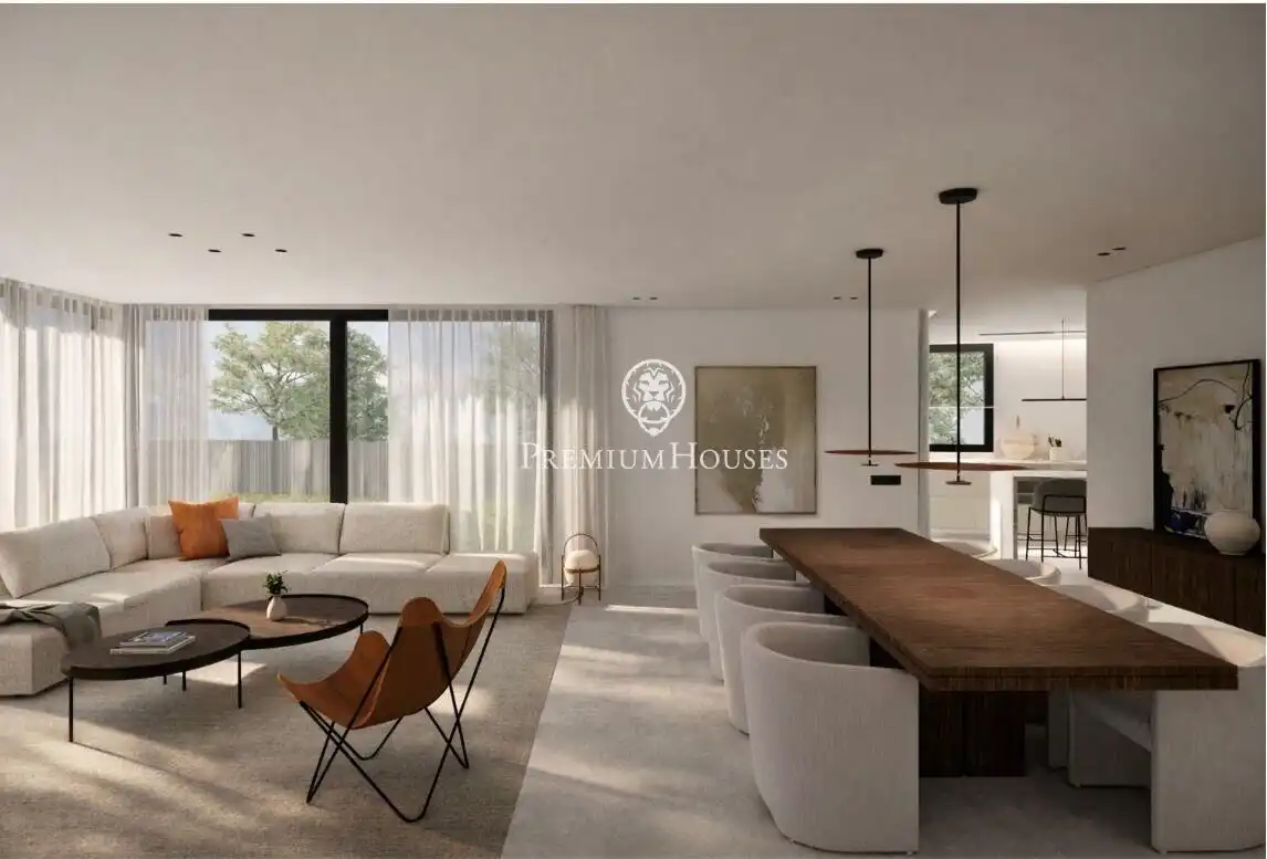 Sala d'estar de Casa o xalet en venda en Alella amb Aire condicionat, Jardí privat i Terrassa