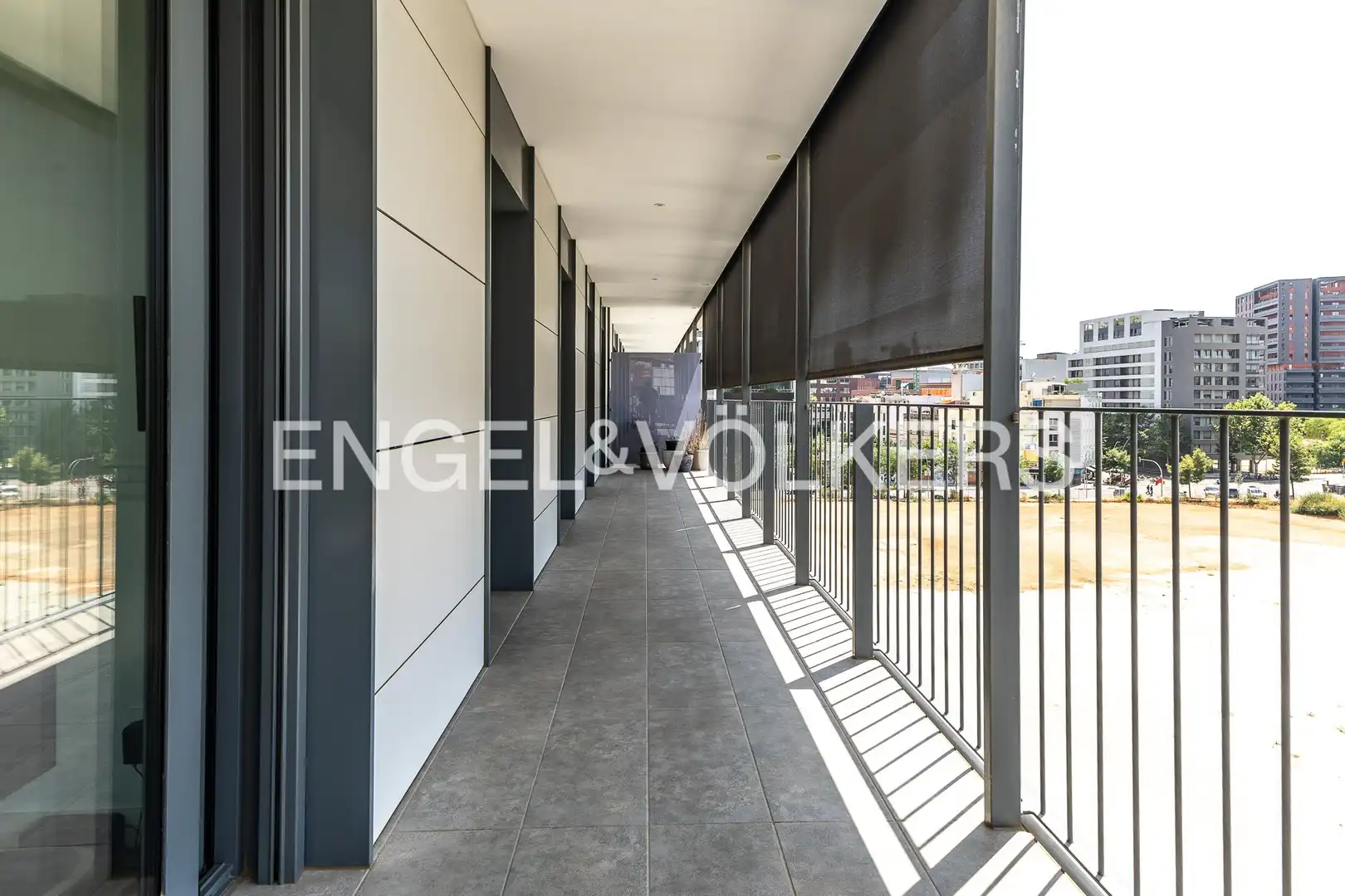 Terraza de Piso de alquiler en Barcelona con Aire acondicionado, Calefacción y Parquet