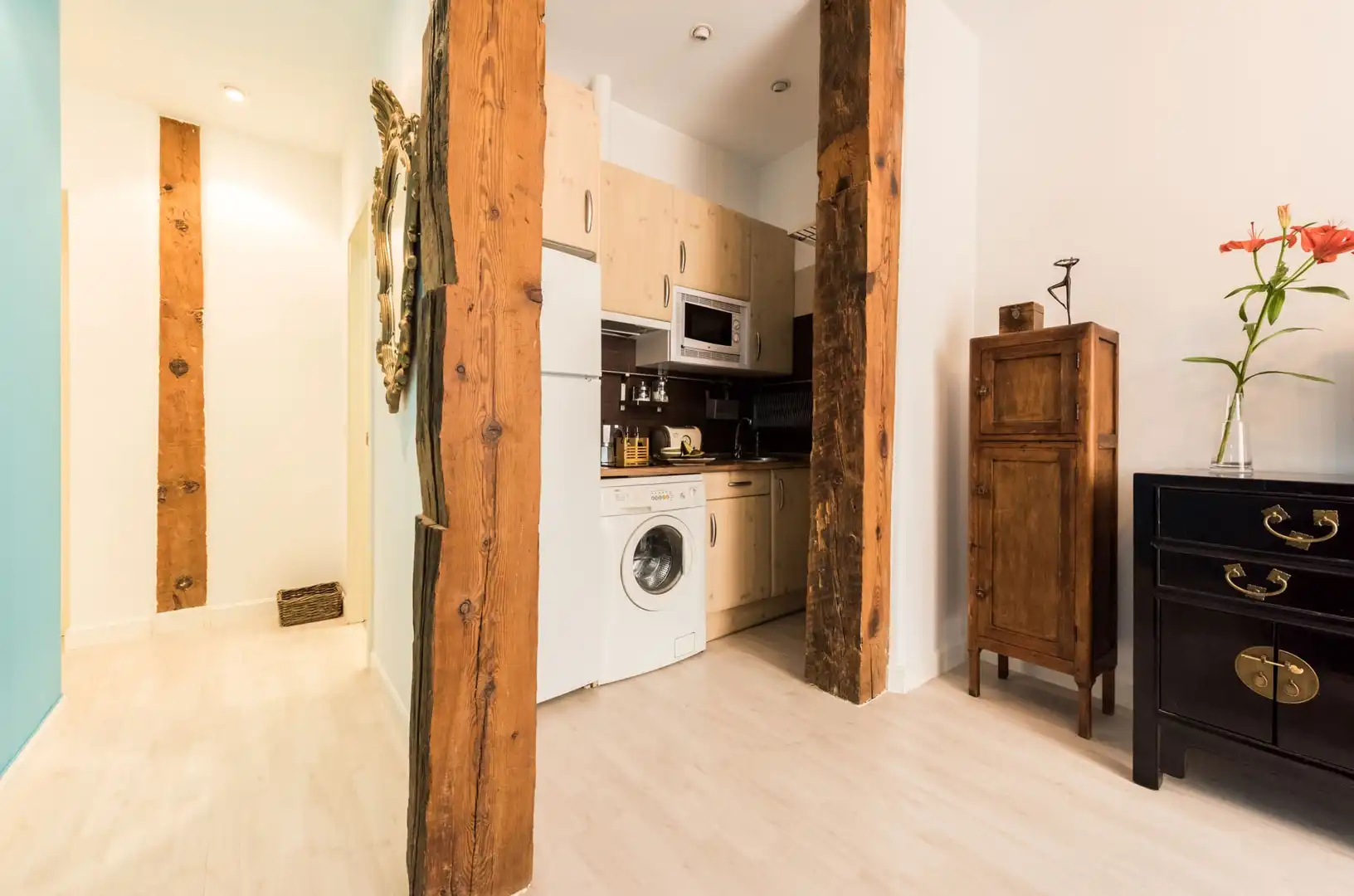 Kitchen of Flat for rent in Madrid  with Air Conditioner, Heating and Furnished