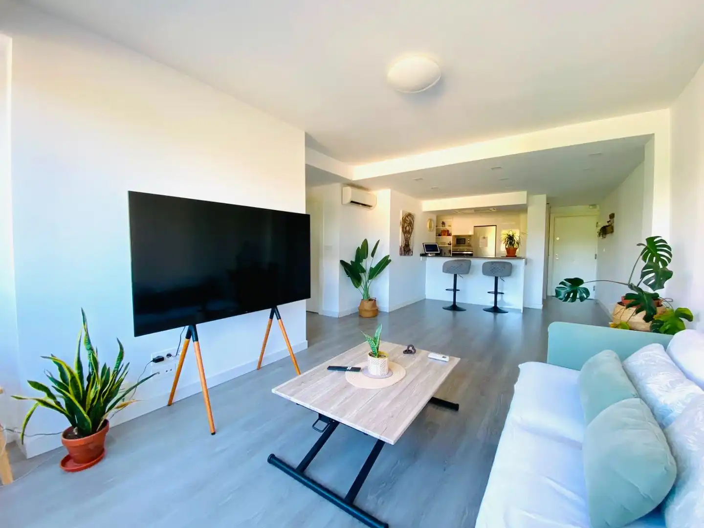 Sala d'estar de Pis en venda en Málaga amb Aire condicionat i Moblat
