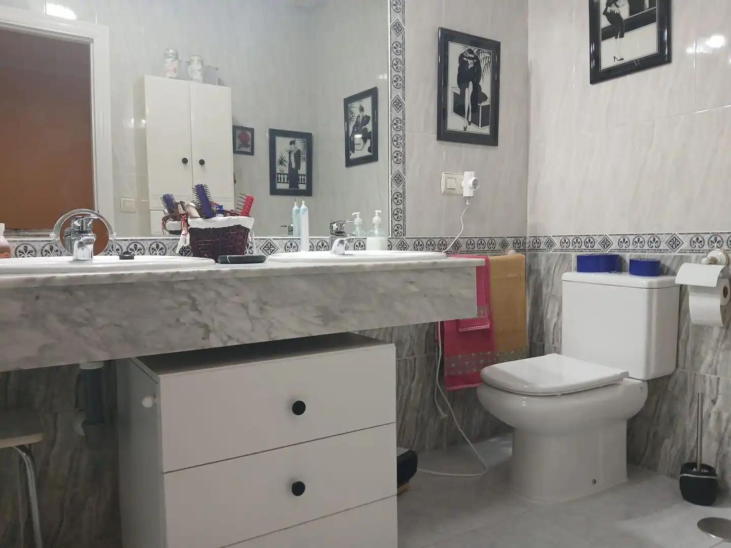 Baño de Casa o chalet en venta en Valdepeñas con Aire acondicionado, Calefacción y Terraza