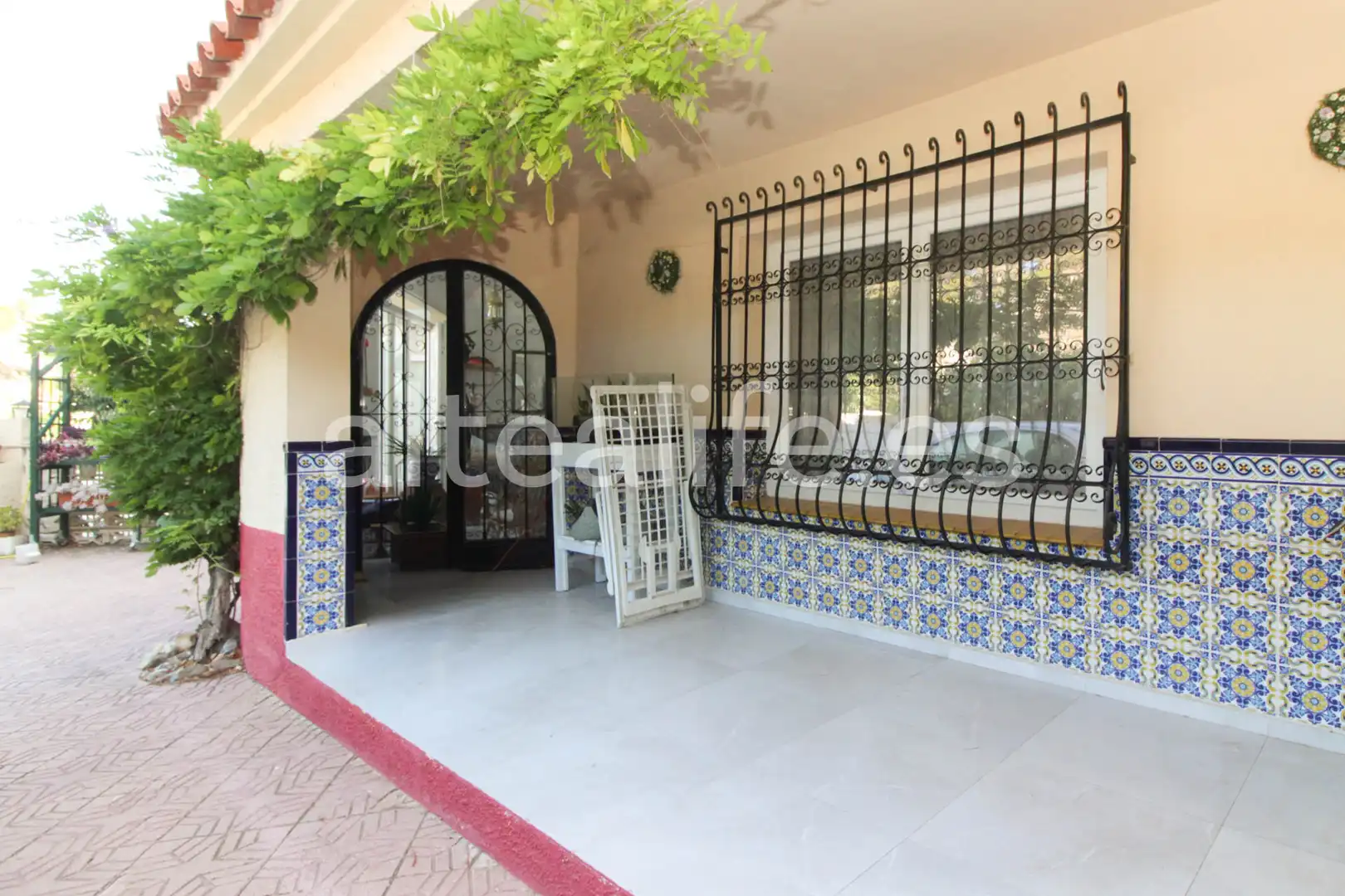 Vista exterior de Casa adosada en venta en Altea con Aire acondicionado, Terraza y Piscina