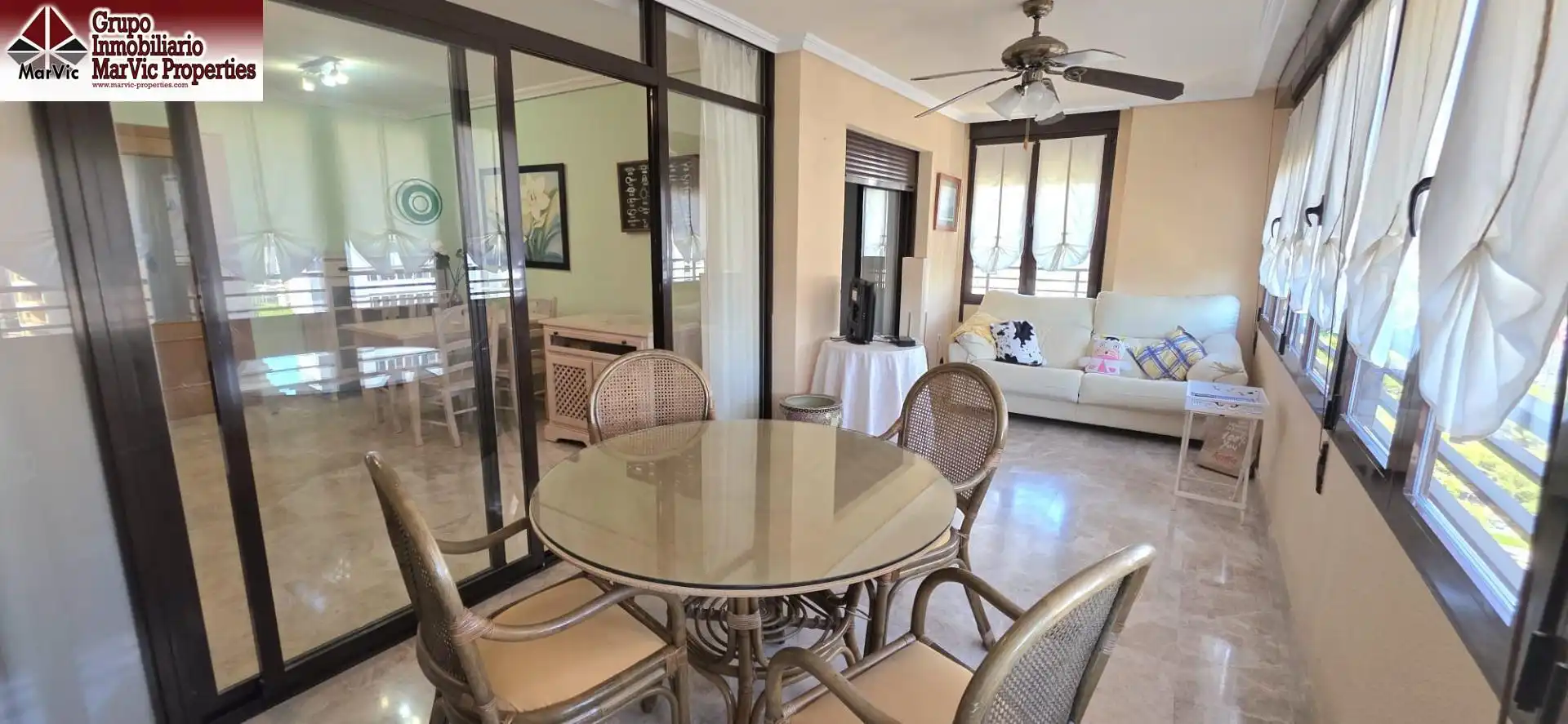 Dining room of Flat for sale in Benidorm  with Terrace and Community pool