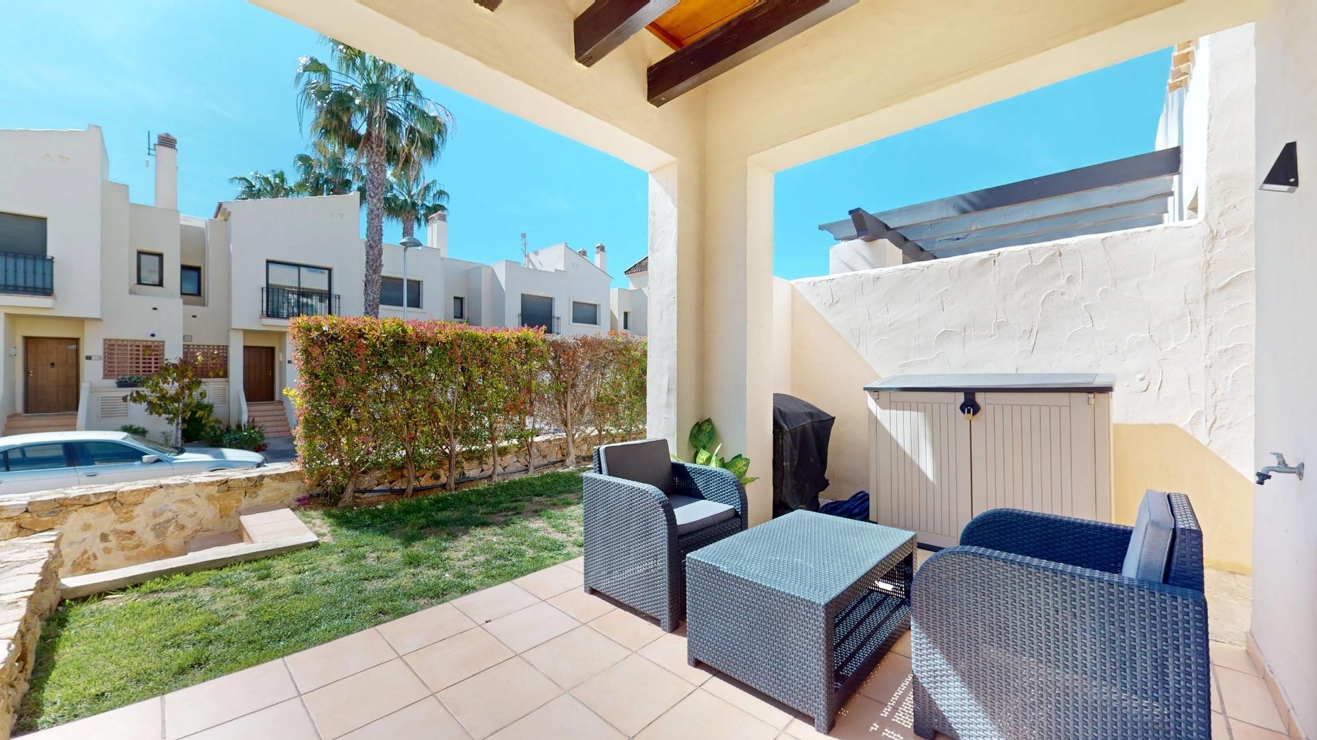 Terrace of Single-family semi-detached for sale in San Javier  with Air Conditioner, Heating and Private garden