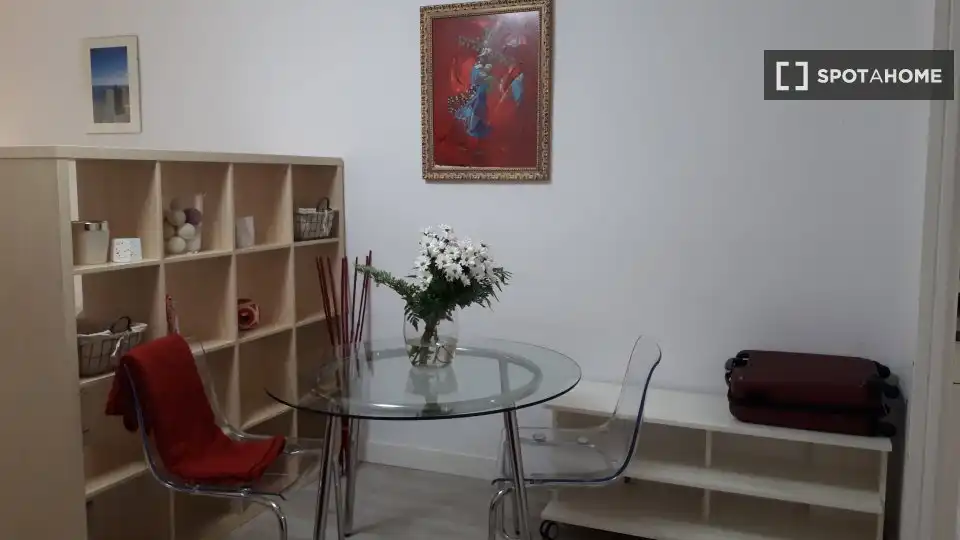 Dining room of Apartments for share in Madrid  with Air Conditioner, Terrace and Furnished