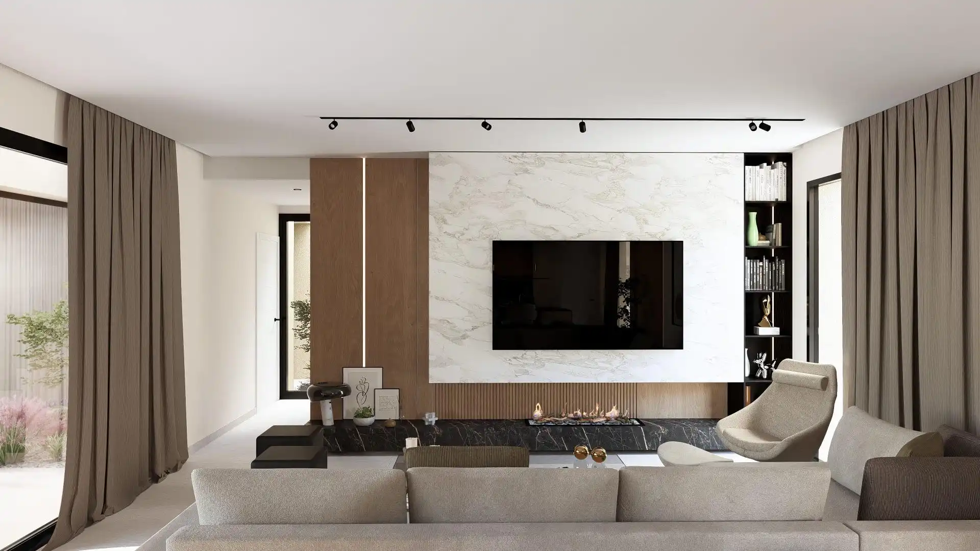 Living room of Houses for sale in Murcia  with Air Conditioner, Heating and Private garden