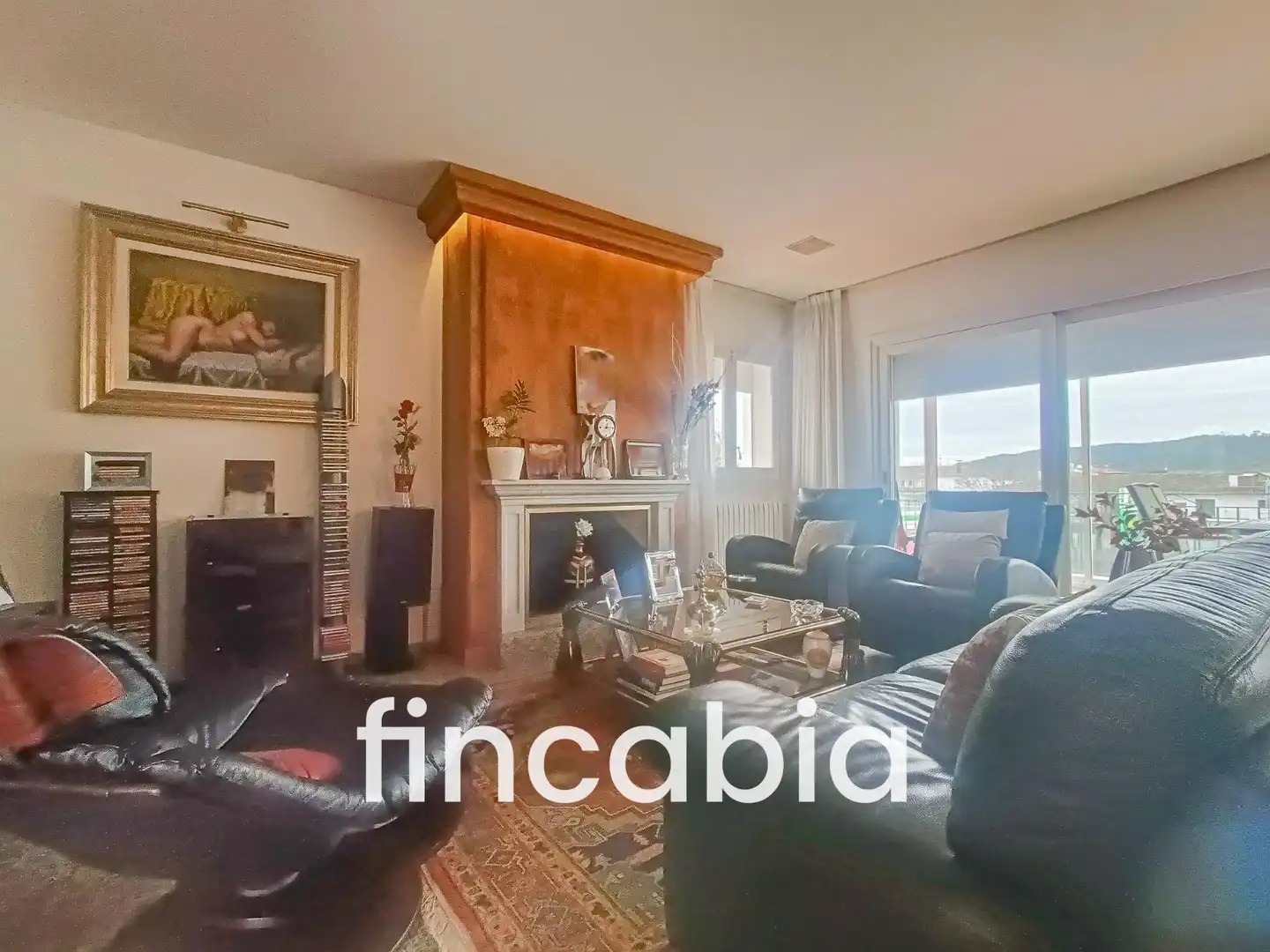 Sala d'estar de Casa o xalet en venda en Santa Coloma de Farners amb Aire condicionat, Calefacció i Jardí privat