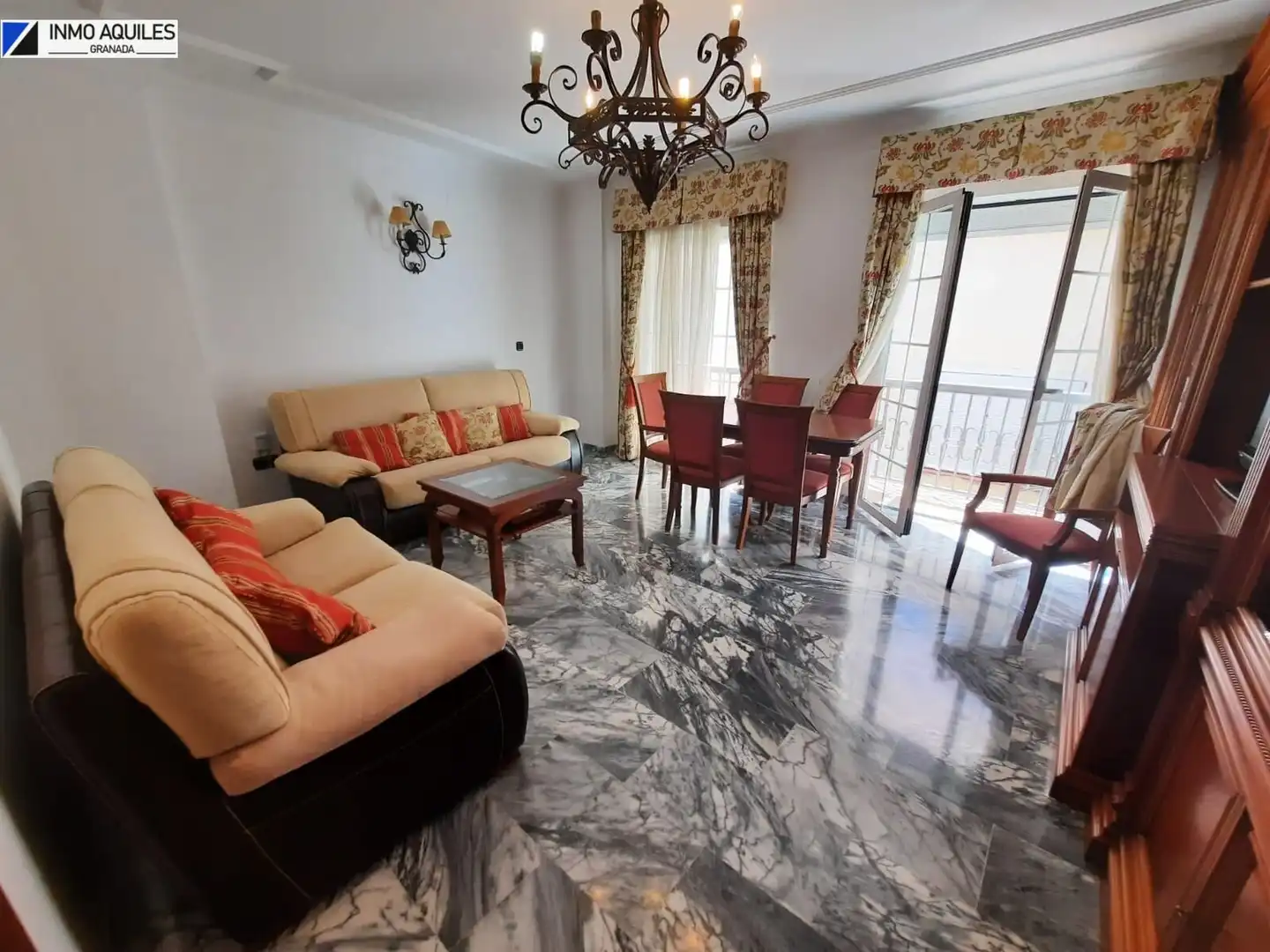 Wohnzimmer von Wohnung zur Miete in Granada mit Klimaanlage, Heizung und Terrasse