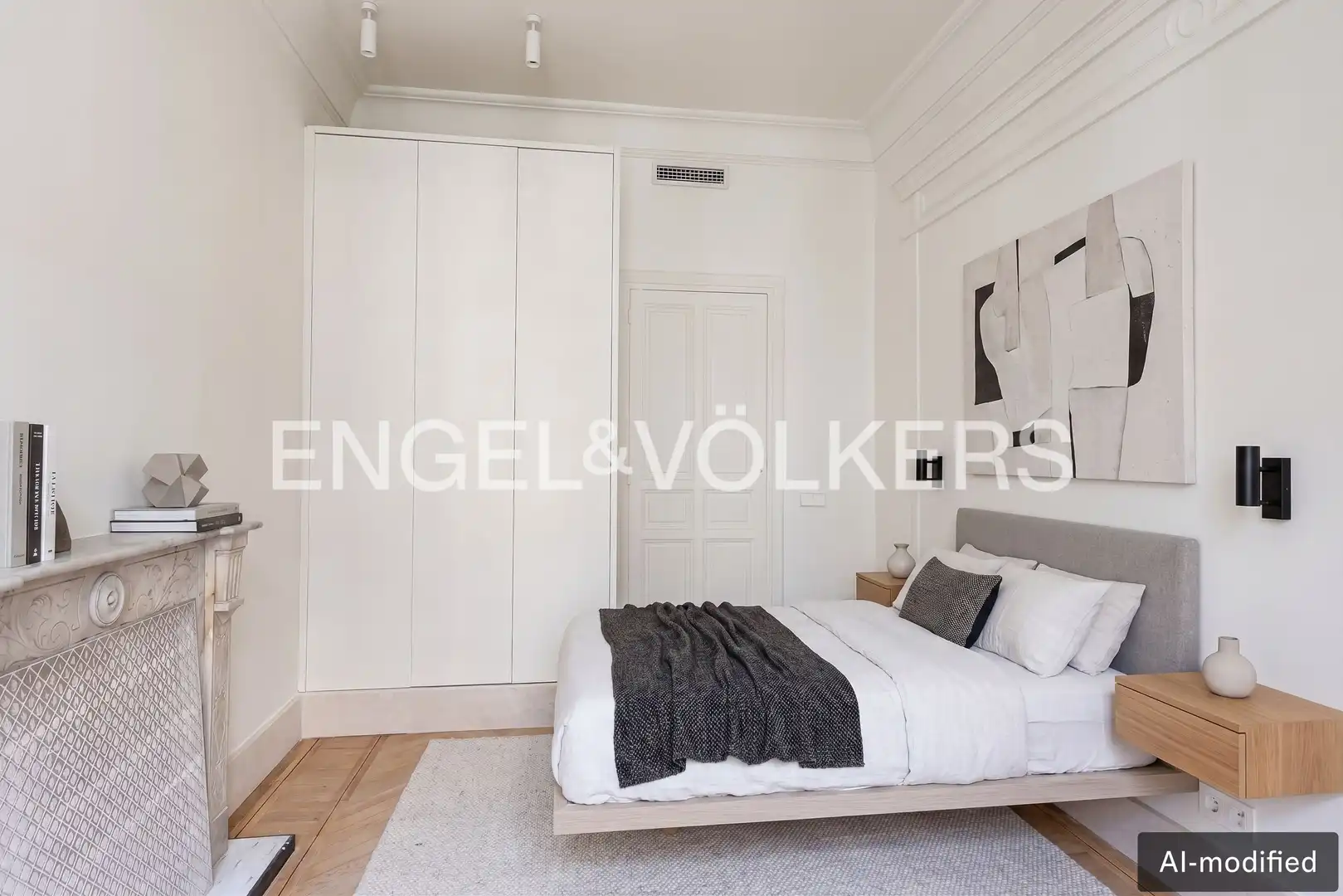 Bedroom of Flat for rent in Madrid  with Air Conditioner, Heating and Balcony