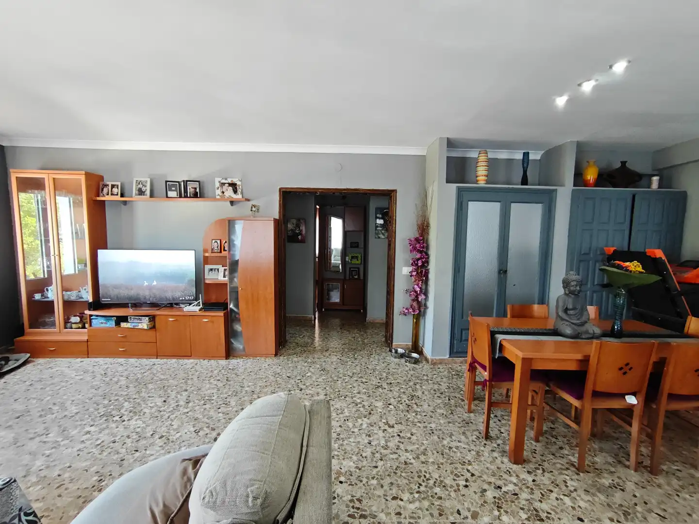 Living room of Flat for sale in L'Escala  with Air Conditioner, Heating and Parquet flooring