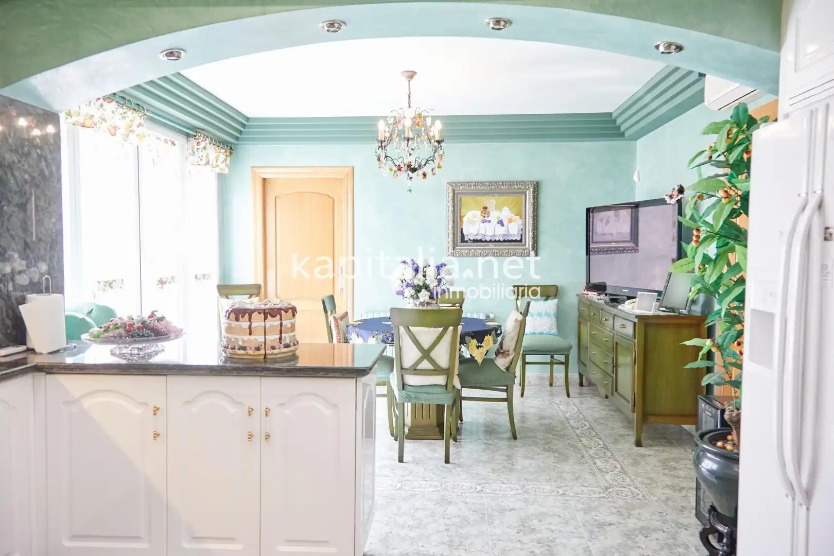 Cocina de Casa adosada en venta en Albaida con Aire acondicionado, Terraza y Trastero