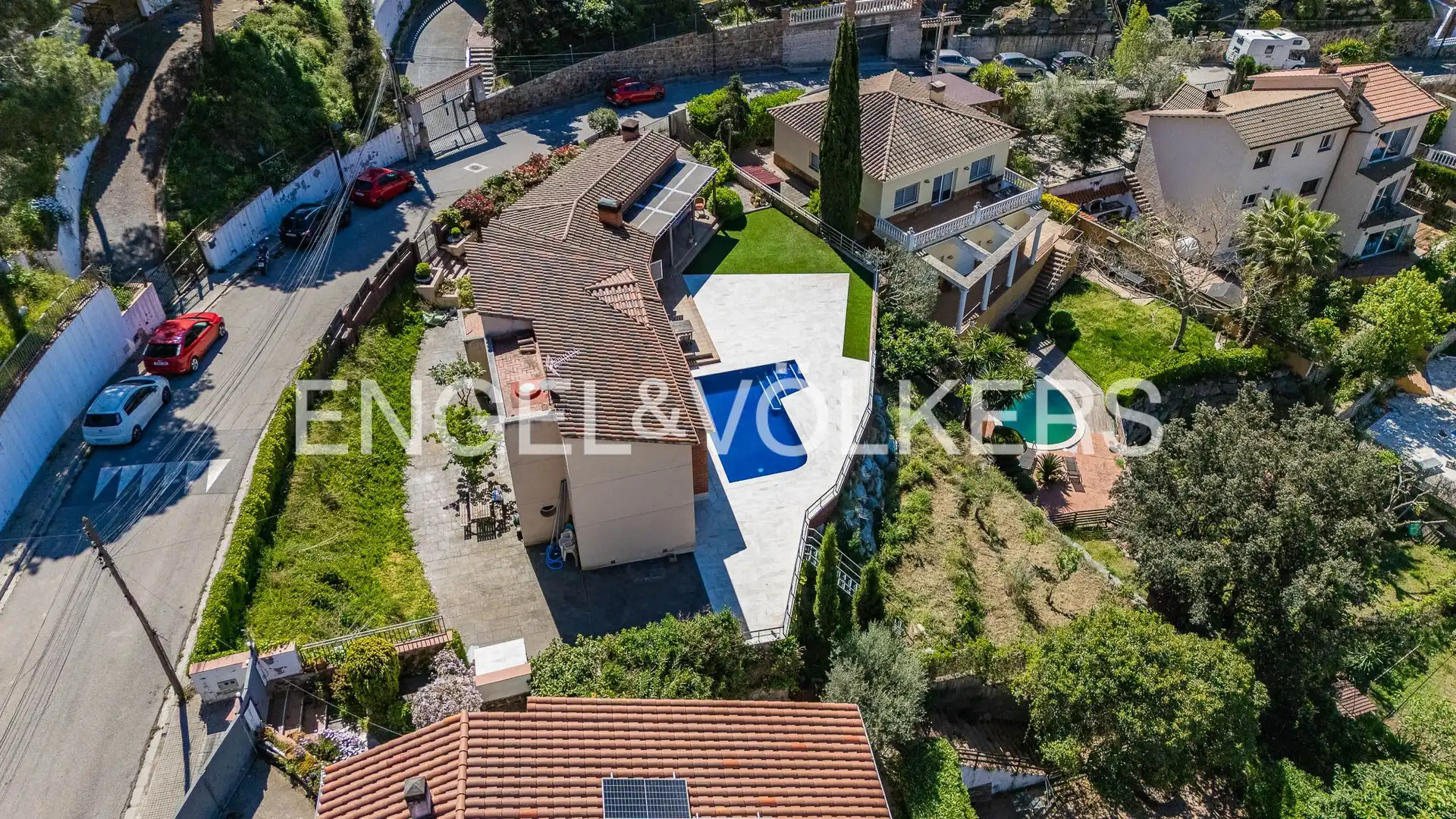 Vista exterior de Casa o xalet en venda en Sant Fost de Campsentelles amb Calefacció, Jardí privat i Parquet