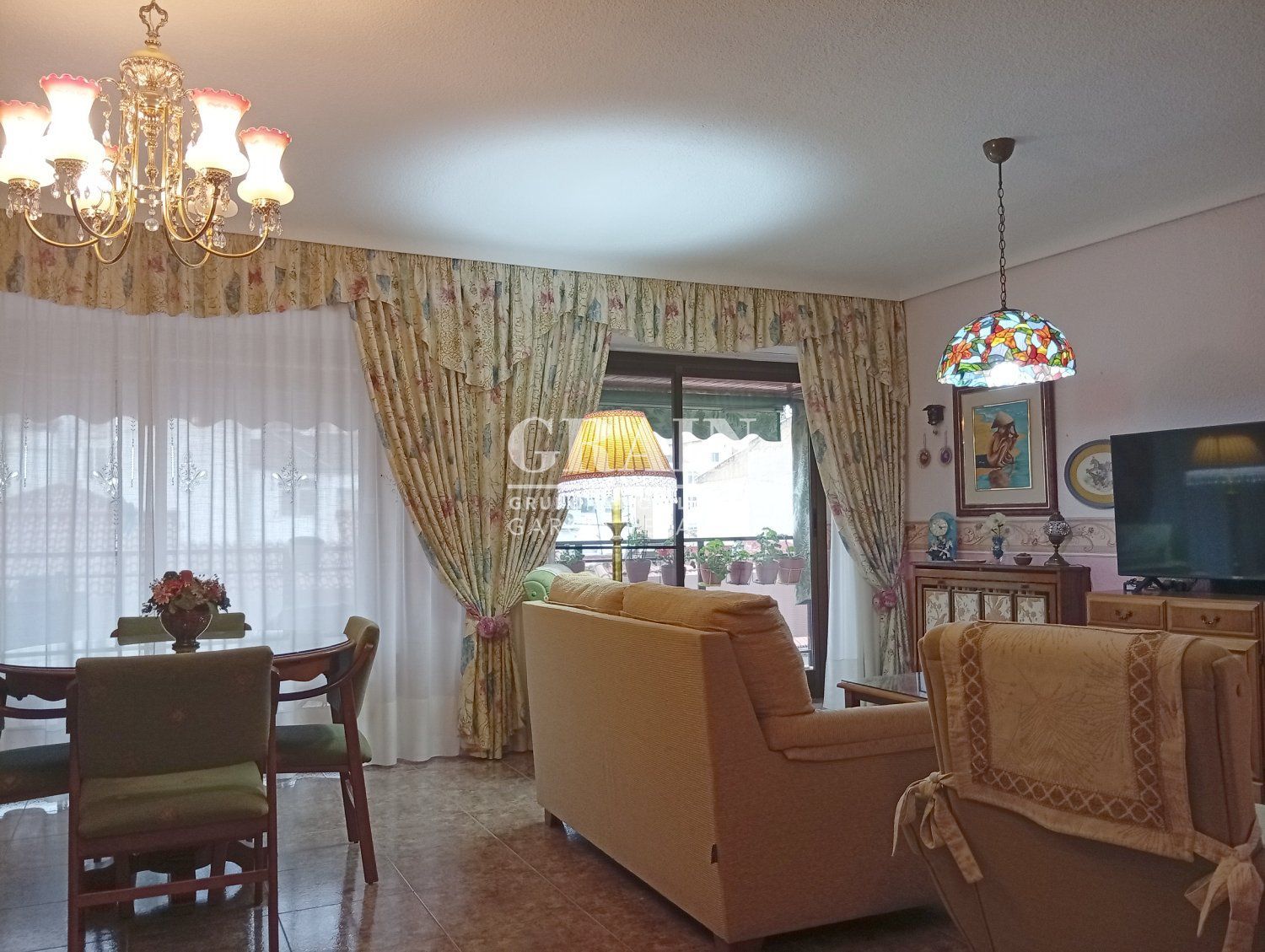 Living room of Flat for sale in  Albacete Capital  with Air Conditioner, Heating and Balcony