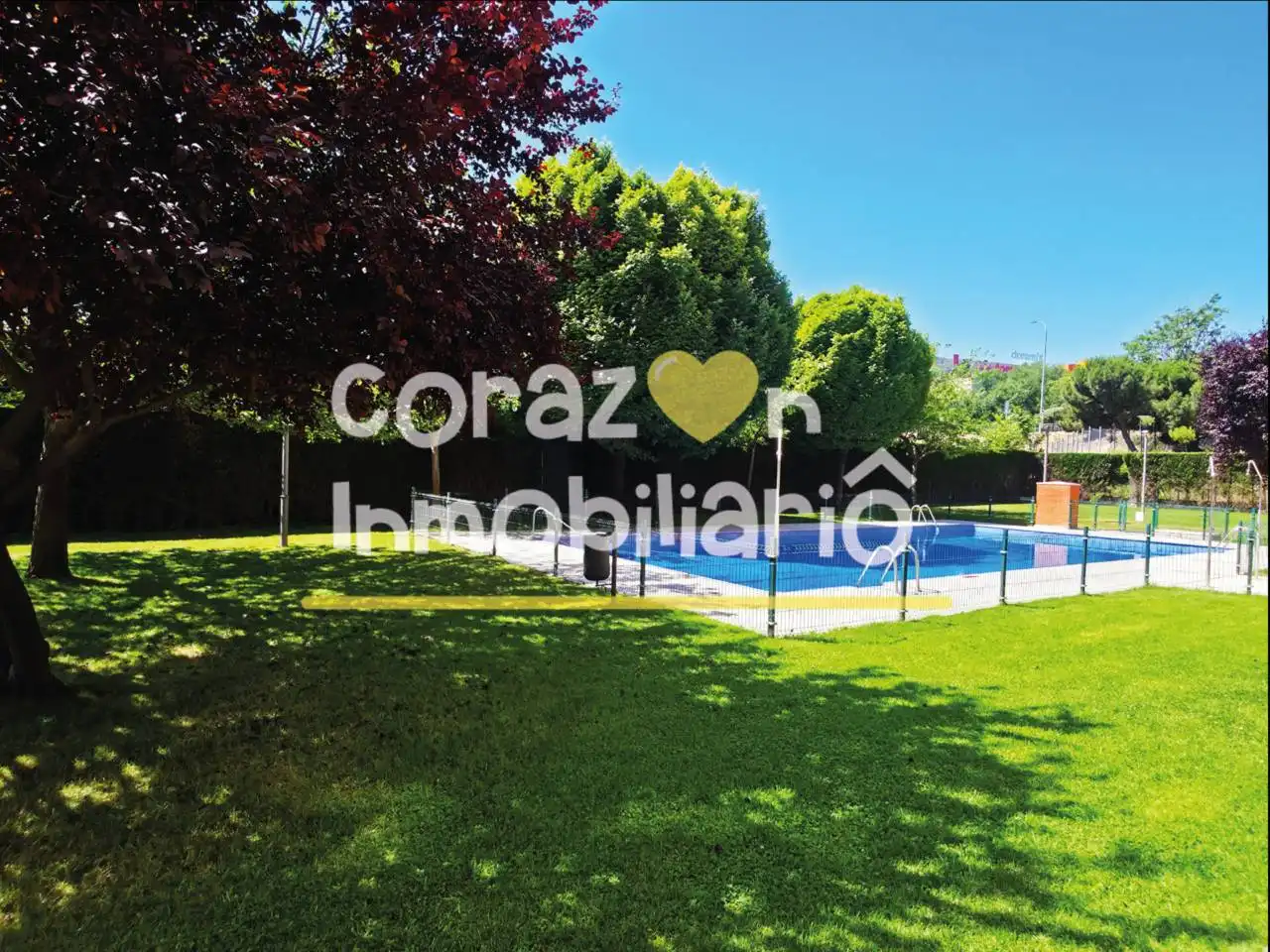 Garden of Flat for sale in Madrid  with Heating, Parquet flooring and Storage room