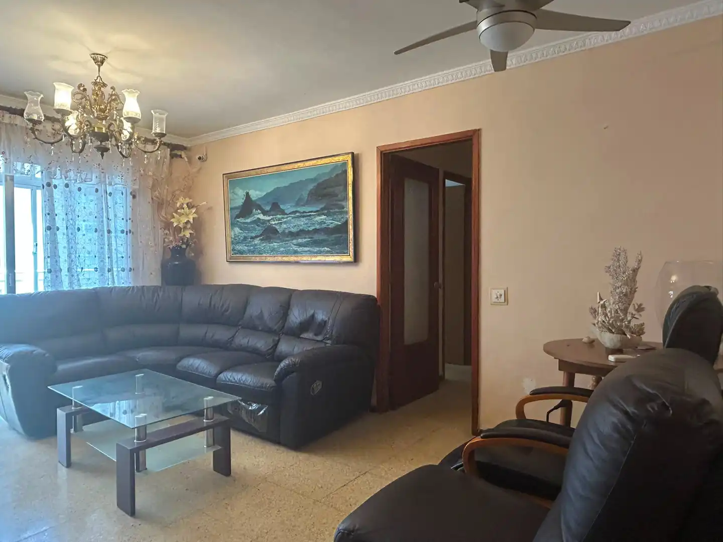 Sala de estar de Piso en venta en Las Palmas de Gran Canaria con Terraza