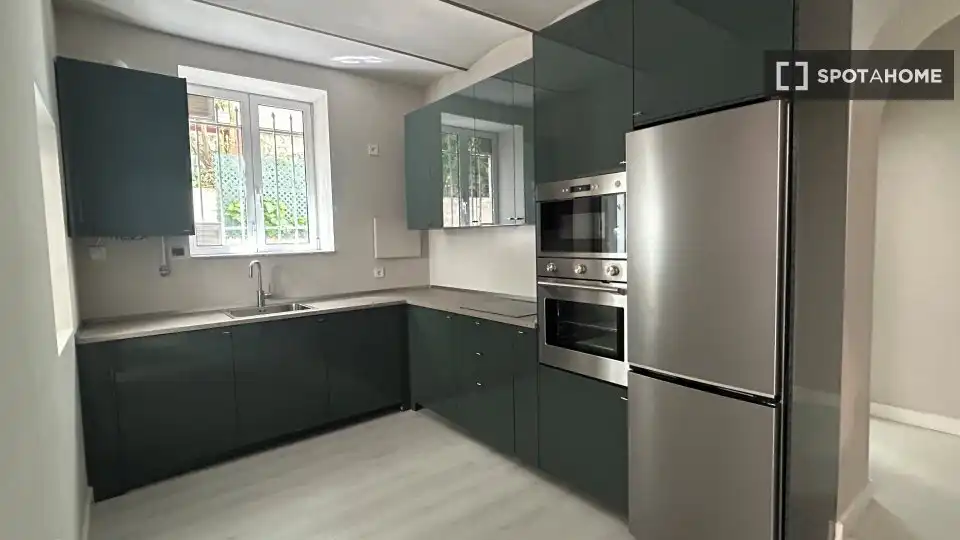 Kitchen of Flat for rent in Madrid  with Air Conditioner, Heating and Furnished
