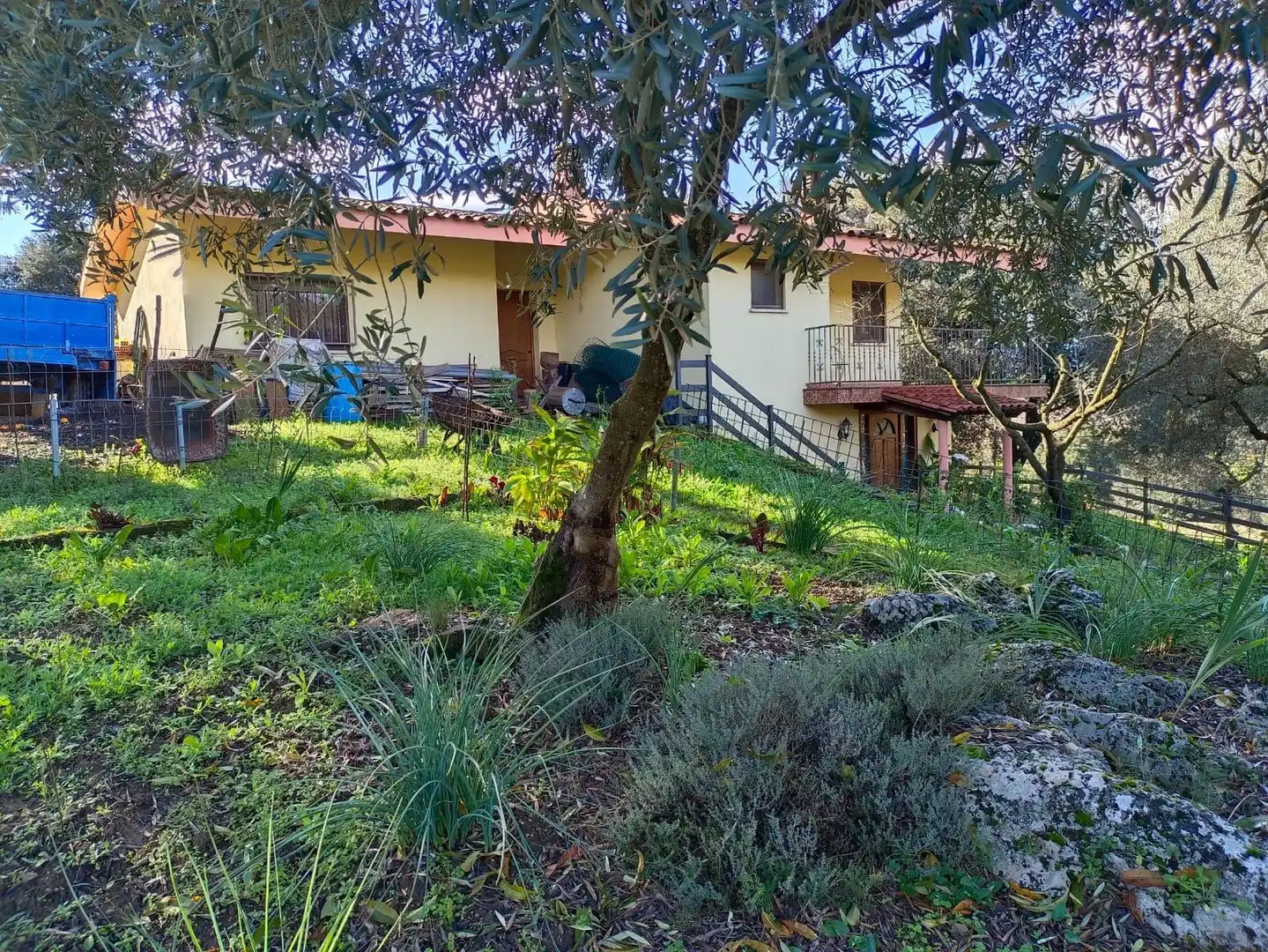 Exterior view of Houses for sale in Sant Martí de Llémena  with Private garden