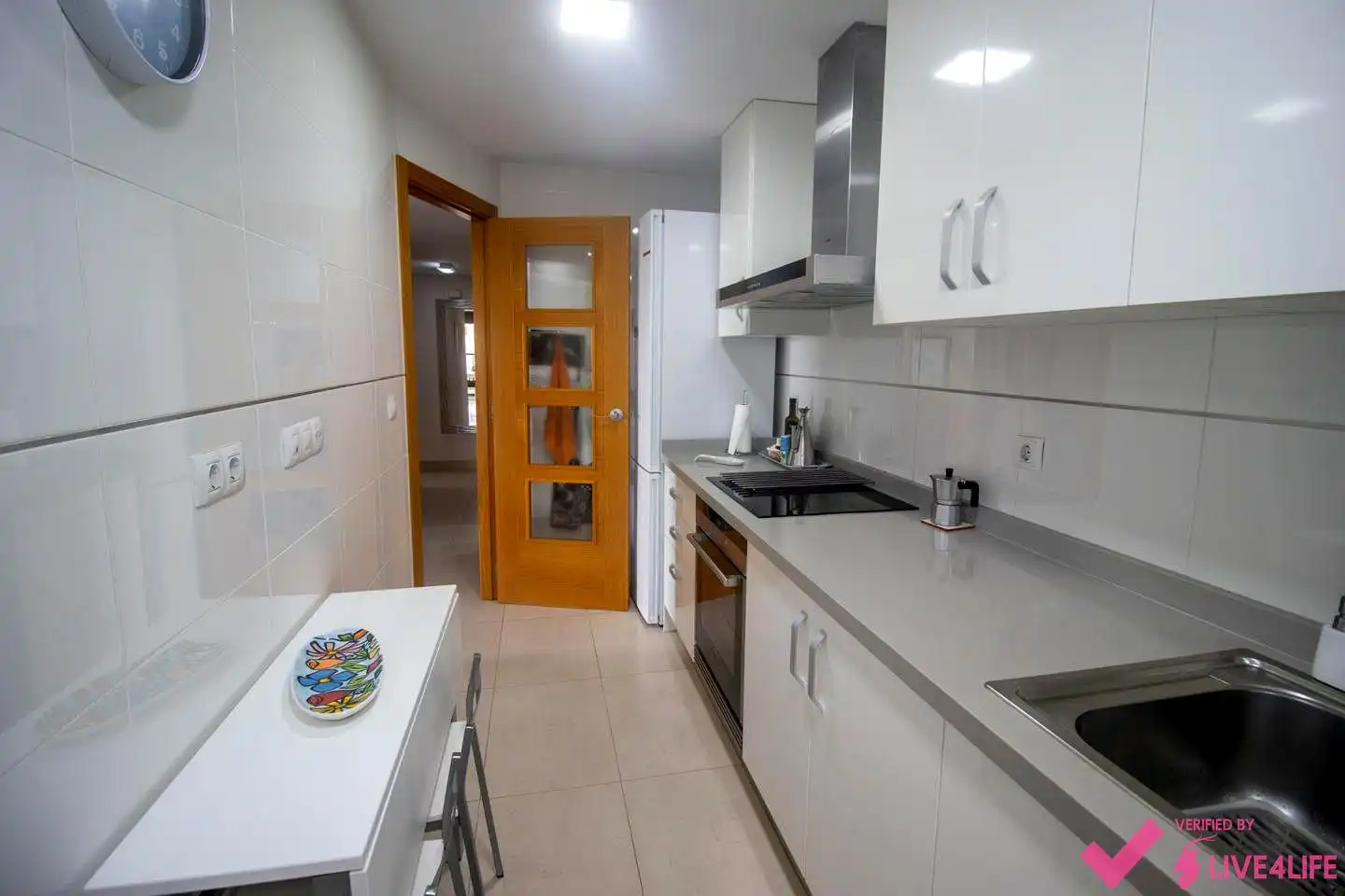Küche von Wohnung zur Miete in Alboraya mit Klimaanlage, Terrasse und Möbliert