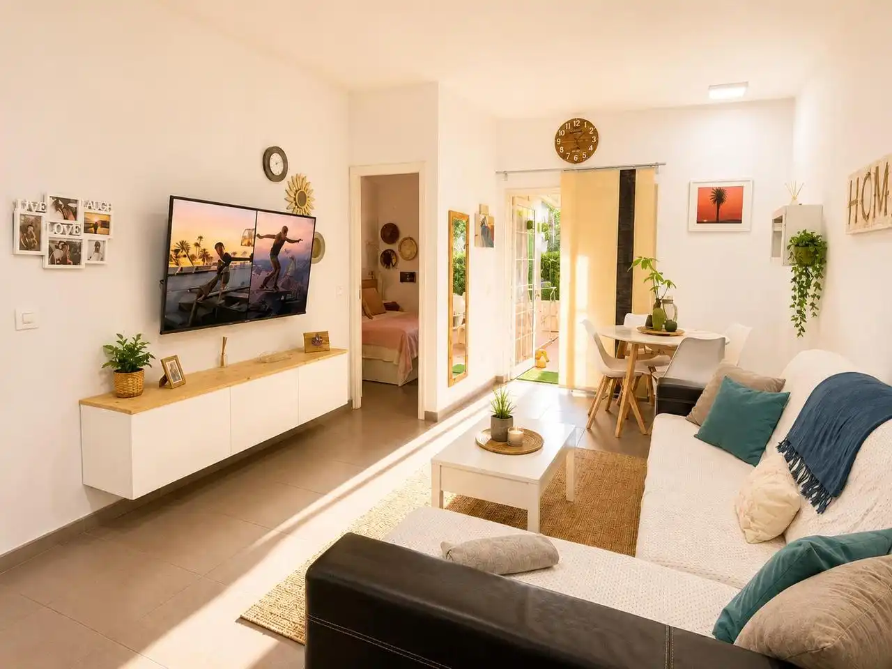 Sala de estar de Casa o chalet de alquiler en San Bartolomé de Tirajana con Aire acondicionado, Terraza y Piscina
