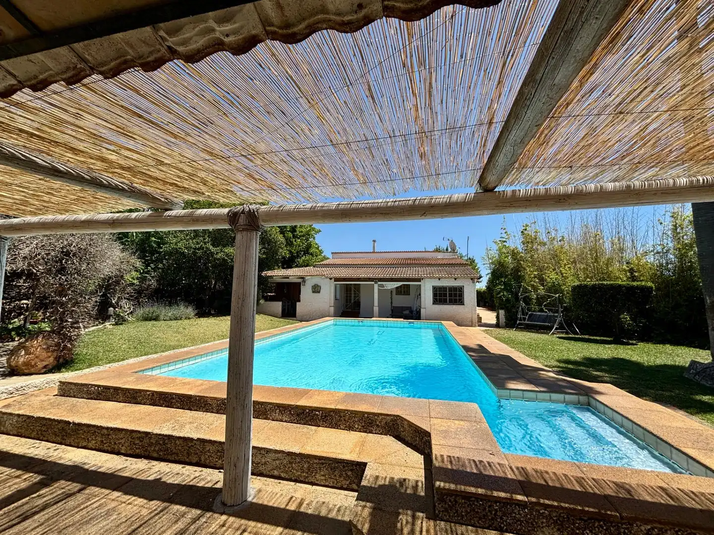 Piscina de Finca rústica en venta en Llucmajor con Aire acondicionado, Calefacción y Jardín privado