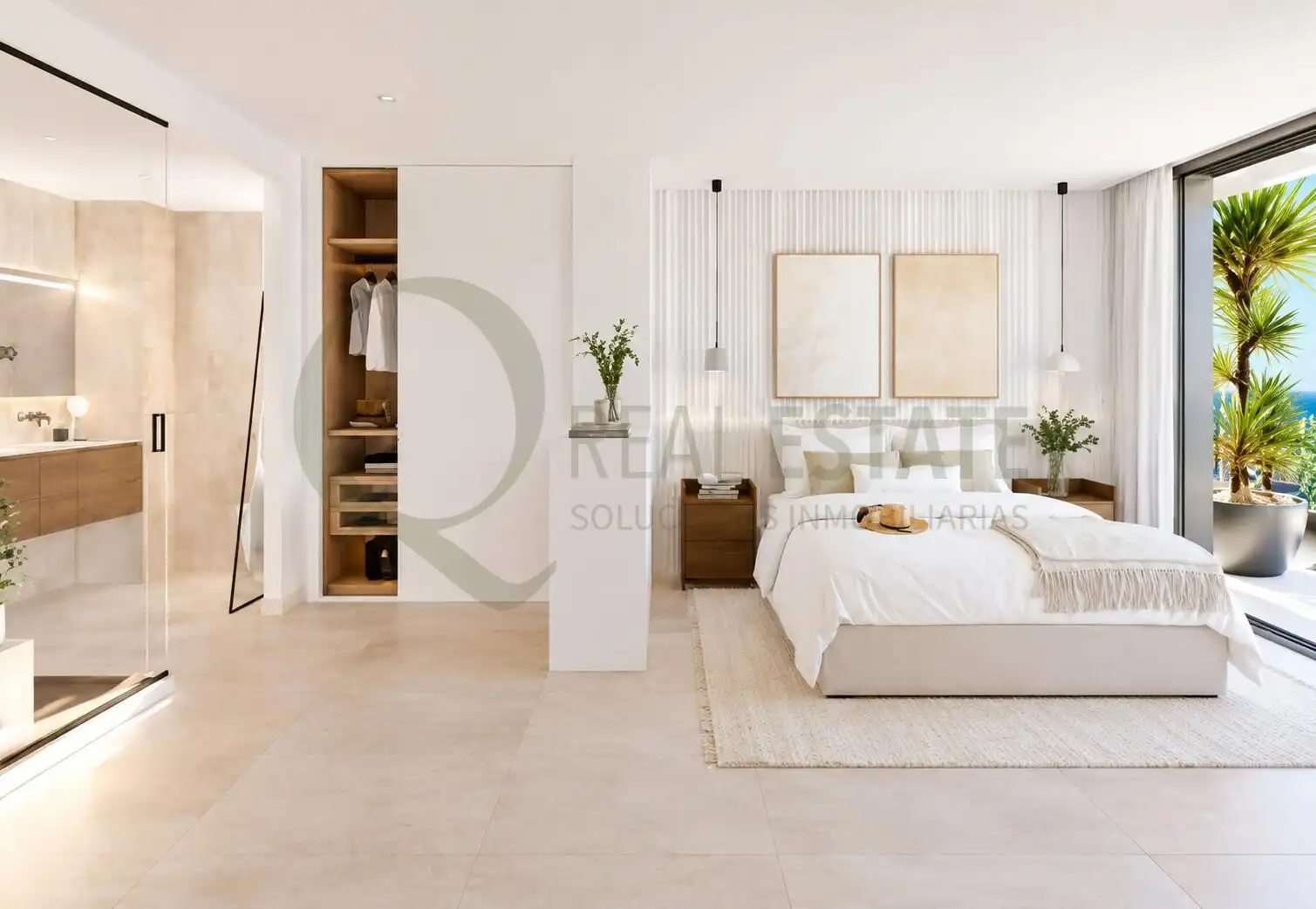 Habitación de Piso en venta en Calpe / Calp con Calefacción, Jardín privado y Terraza