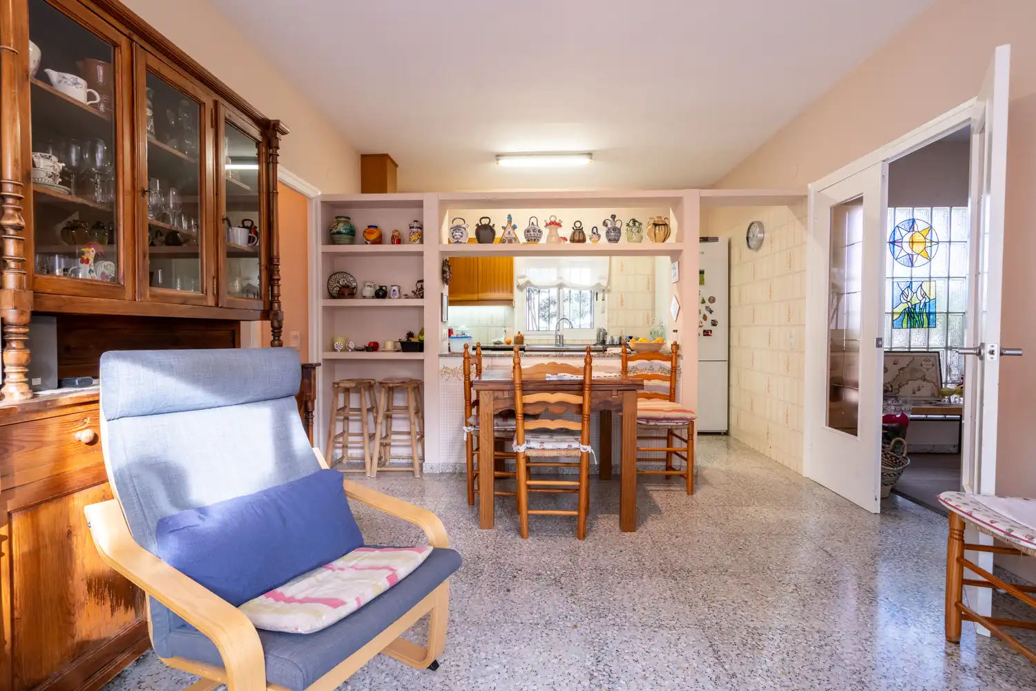 Cocina de Casa o chalet en venta en Santa Bàrbara con Calefacción, Jardín privado y Terraza