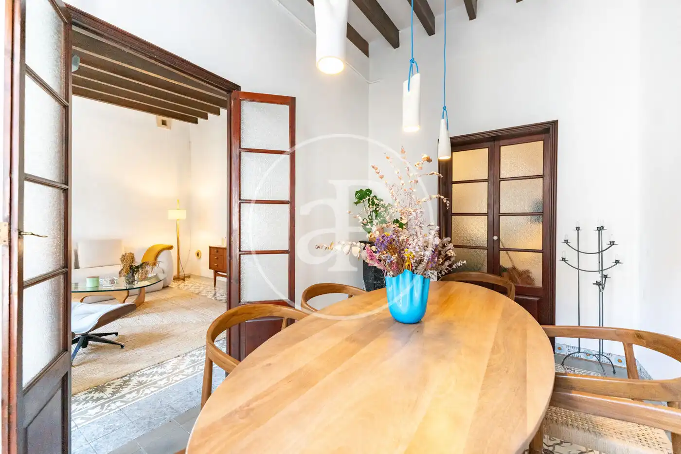 Esszimmer von Wohnung zur Miete in  Palma de Mallorca mit Klimaanlage, Heizung und Möbliert