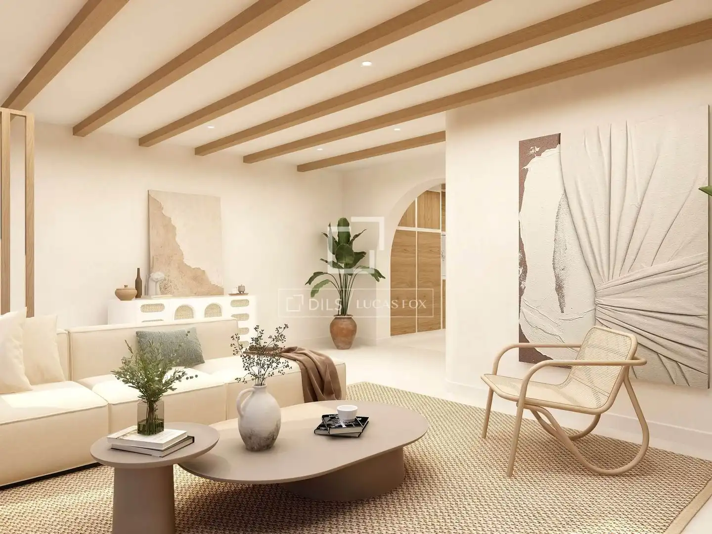Living room of Houses for sale in El Puig de Santa Maria  with Air Conditioner and Terrace