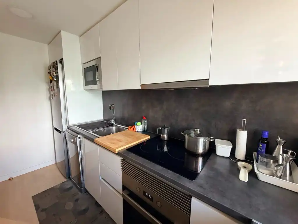 Kitchen of Flat for sale in Ripollet  with Parquet flooring and Terrace