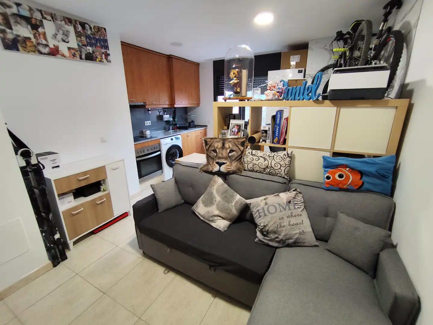 Wohnzimmer von Wohnung zum Verkauf in Vilanova del Camí mit Klimaanlage, Möbliert und Ofen