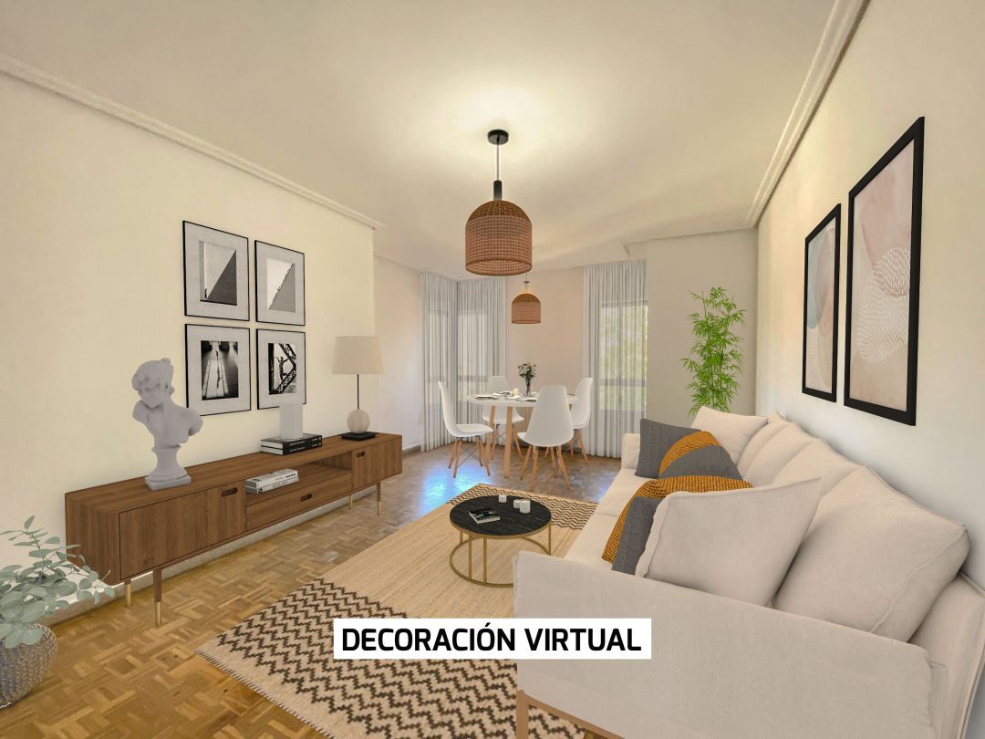Living room of Flat for sale in Vitoria - Gasteiz  with Heating, Parquet flooring and Terrace