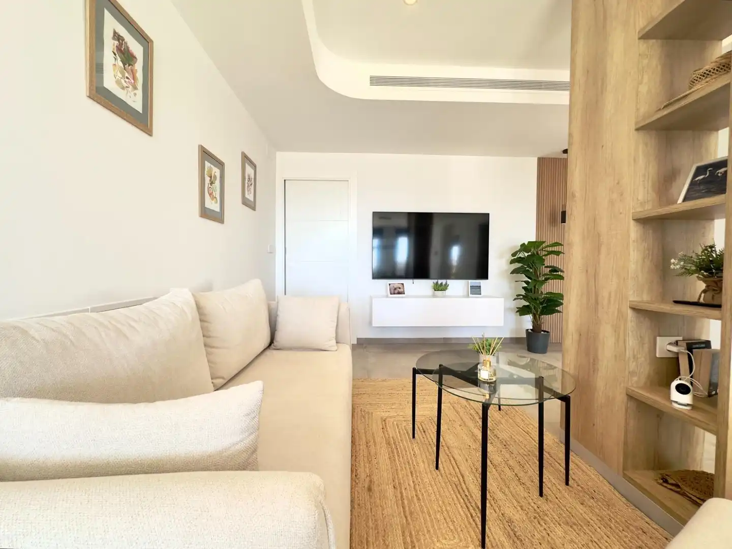Sala d'estar de Apartament en venda en San Pedro del Pinatar amb Aire condicionat, Terrassa i Traster