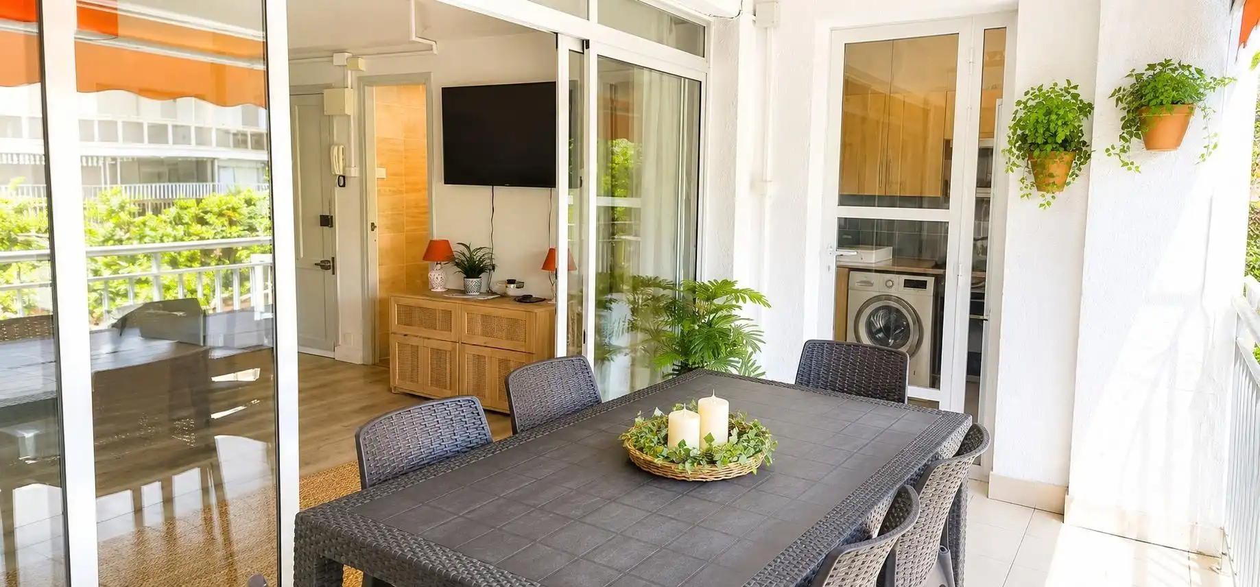 Terrasse von Wohnung zum Verkauf in Salou mit Klimaanlage, Terrasse und Möbliert
