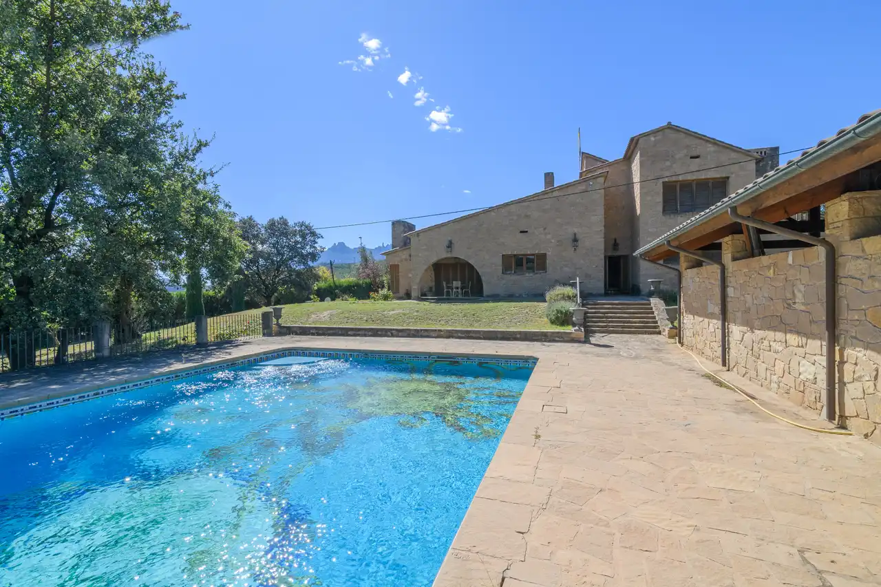 Exterior view of Houses for sale in Sant Vicenç de Castellet  with Heating, Private garden and Terrace