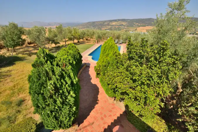 Jardín de Finca rústica en venta en Arriate con Jardín privado, Terraza y Piscina
